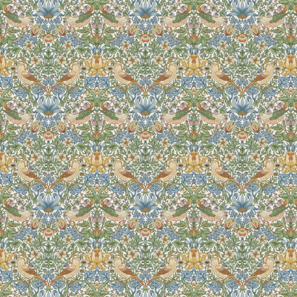 William Morris - Strawberry Thief - Sisustuskangas 100% puuvilla