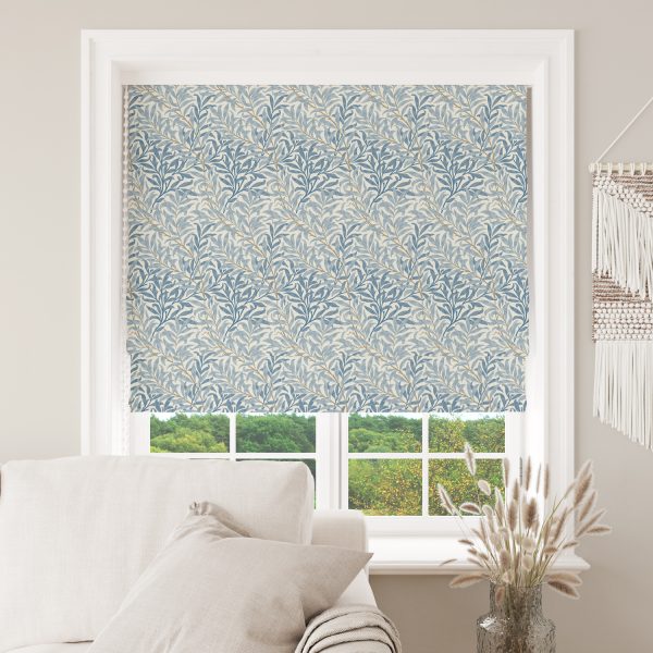 William Morris - Willow Bough - Sisustuskangas 100% puuvilla - Siniharmaa