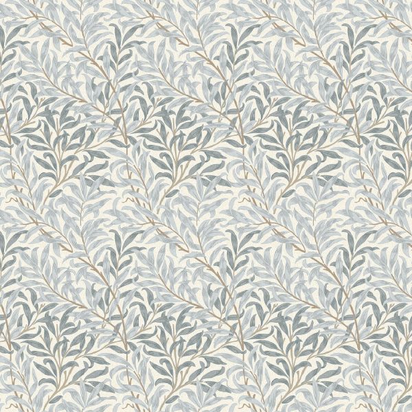 William Morris - Willow Bough - Sisustuskangas 100% Puuvilla - Sumu