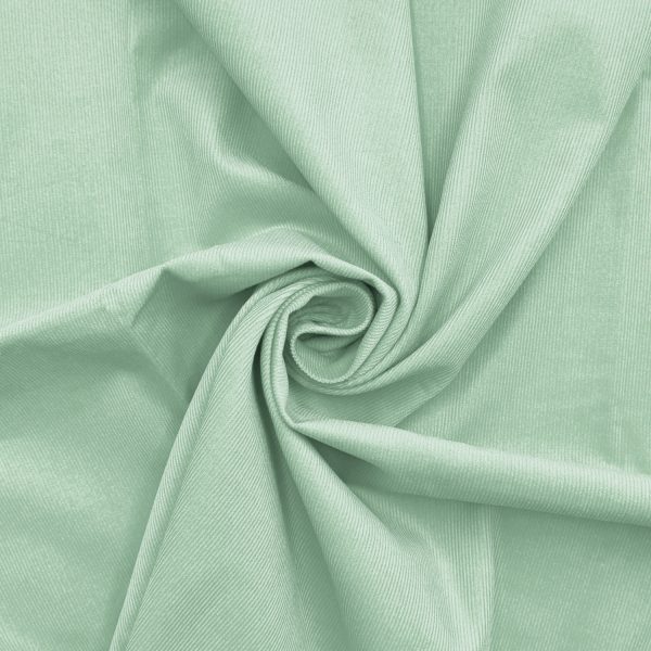 Kapearaitainen needlecord vakosametti, täyspuuvilla - mintunvihreä