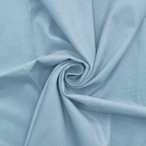 Kapearaitainen needlecord vakosametti, täyspuuvilla - vaaleansininen
