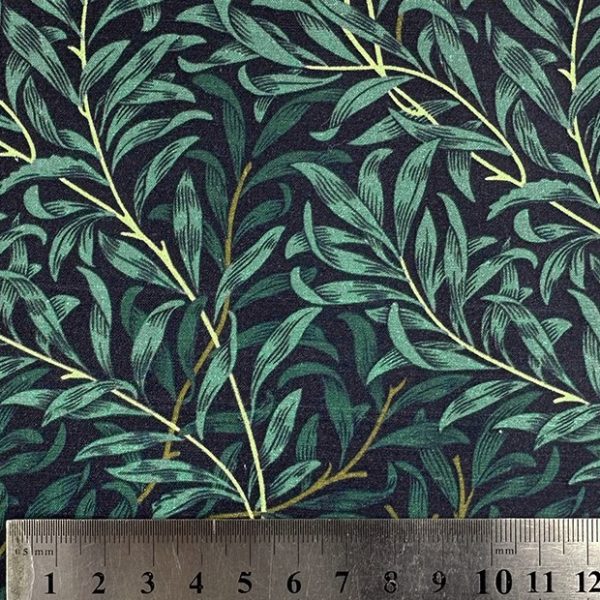 Perkaalipopliini - William Morris - Willow Bough, Pajunoksat - Kesäyö