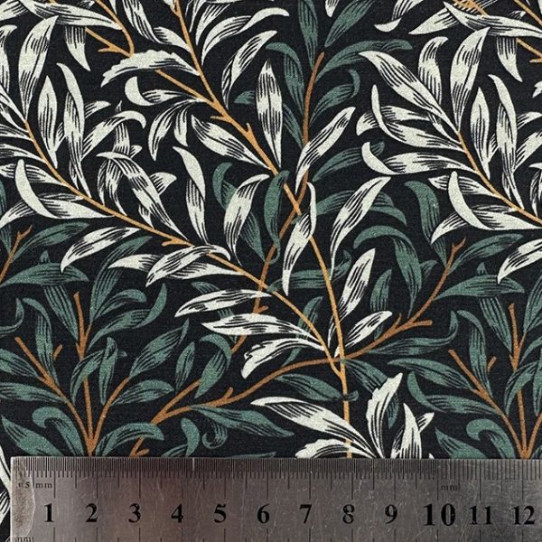 Perkaalipopliini - William Morris - Willow Bough, Pajunoksat - varjot