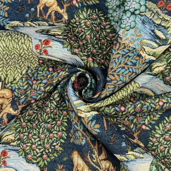 Gobeliinikangas - William Morris - The Brook, sininen