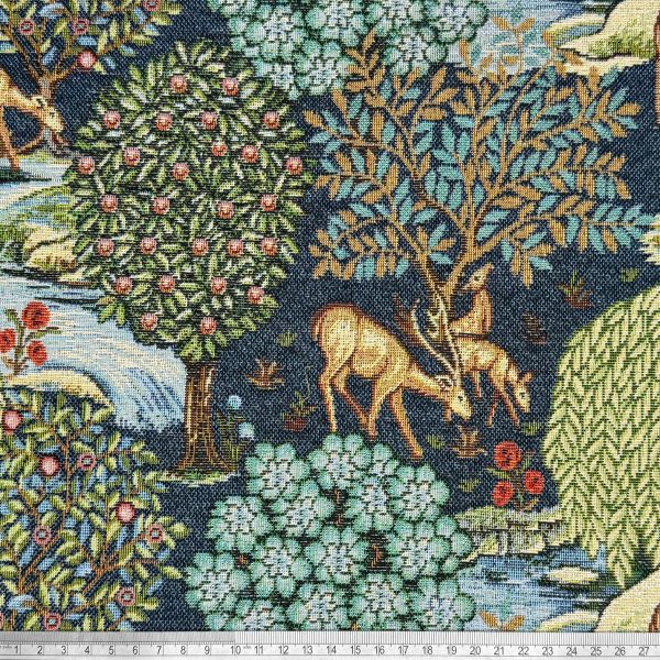 Gobeliinikangas - William Morris - The Brook, sininen