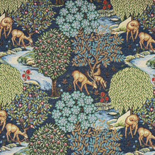 Gobeliinikangas - William Morris - The Brook, sininen