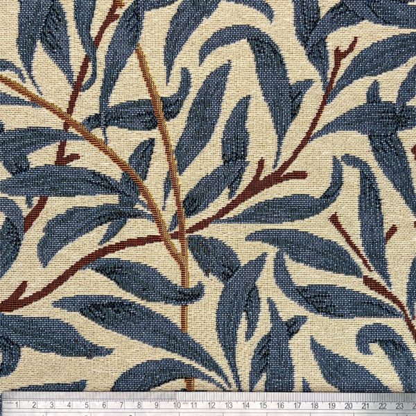 Gobeliinikangas - William Morris - Willow Bough, Pajunoksat - Azure