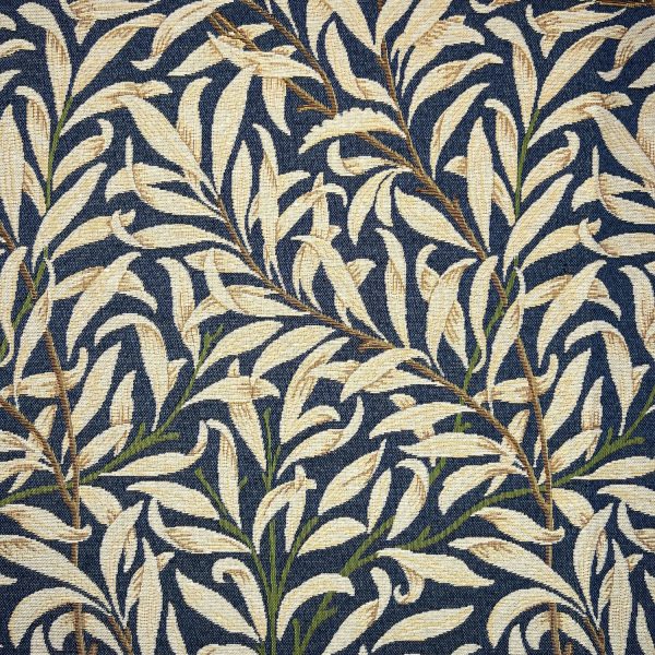 Gobeliinikangas - William Morris - Willow Bough, Pajunoksat - navy
