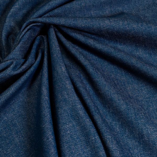 Joustava puuvilla-pellava farkkukangas, denim - kutistettu