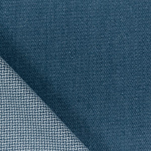 Kalanruotokuvioinen denim, farkkukangas, 330 g/m² - indigo