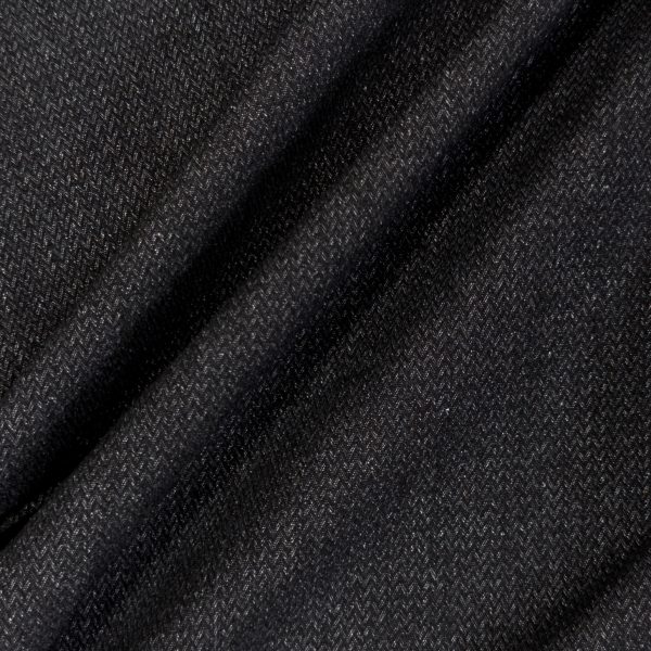 Kalanruotokuvioinen denim, farkkukangas, 330 g/m² - musta